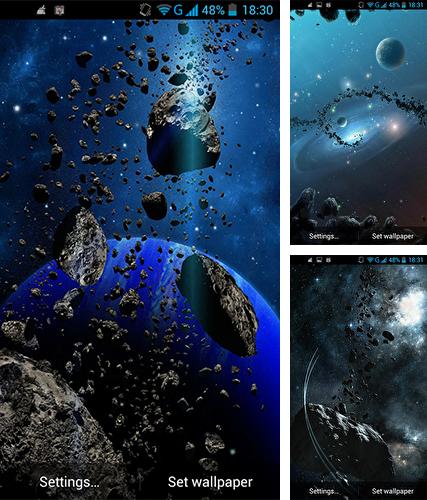 Descarga gratuita fondos de pantalla animados Asteroides  para Android. Consigue la versión completa de la aplicación apk de Asteroids by LWP World para tabletas y teléfonos Android.