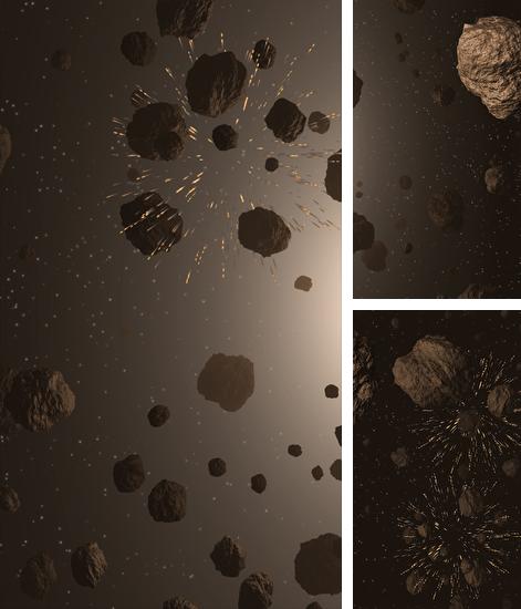 Asteroids 3D - бесплатно скачать живые обои на Андроид телефон или планшет.