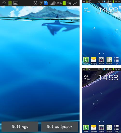 Kostenloses Android-Live Wallpaper Asus: Mein Ozean. Vollversion der Android-apk-App Asus: My ocean für Tablets und Telefone.