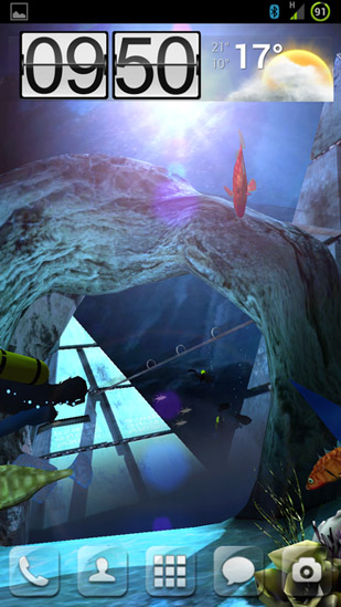 Screenshots do Atlantis 3D Pró para tablet e celular Android.
