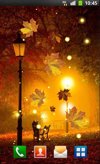 Autumn fireflies - бесплатно скачать живые обои на Андроид телефон или планшет.