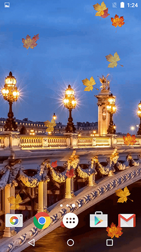 Autumn in Paris - безкоштовно скачати живі шпалери на Андроїд телефон або планшет.