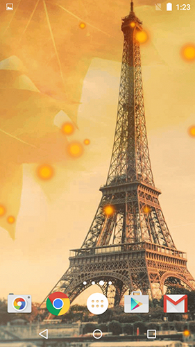 Screenshots do Outono em Paris para tablet e celular Android.