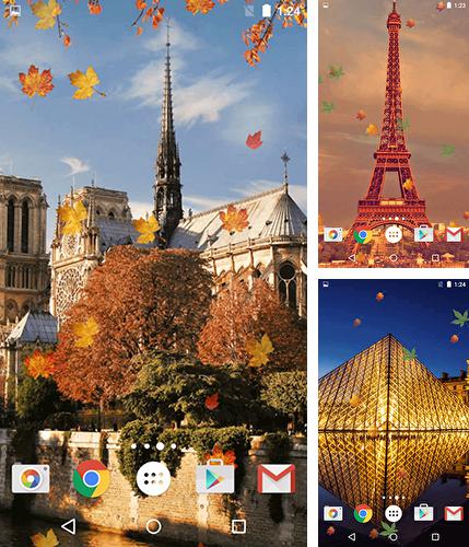 Además de fondo de pantalla animados Acuario para teléfonos y tabletas Android, también puedes descargarte gratis Autumn in Paris.