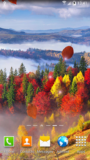 Autumn landscape - скриншоты живых обоев для Android.