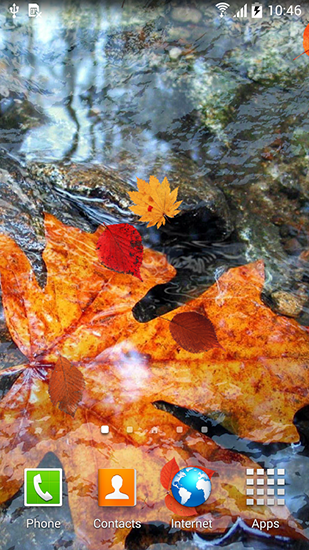 Autumn leaves für Android spielen. Live Wallpaper Herbstlaub kostenloser Download.