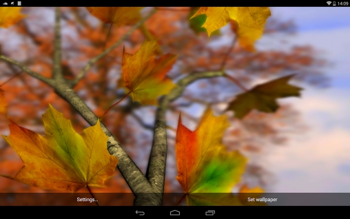 Autumn leaves 3D by Alexander Kettler - безкоштовно скачати живі шпалери на Андроїд телефон або планшет.