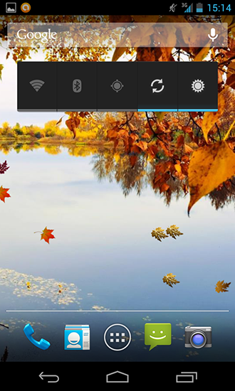 Скріншот Autumn river HD. Скачати живі шпалери на Андроїд планшети і телефони.
