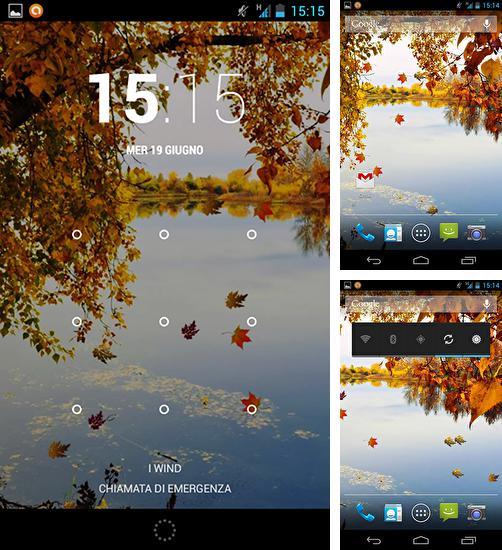 Autumn river HD - бесплатно скачать живые обои на Андроид телефон или планшет.