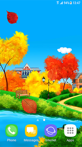 Autumn sunny day - бесплатно скачать живые обои на Андроид телефон или планшет.
