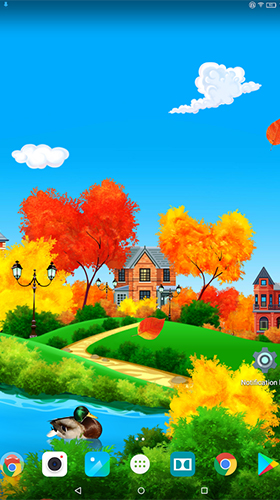 Papeis de parede animados Dia de outono ensolarado para Android. Papeis de parede animados Autumn sunny day para download gratuito.