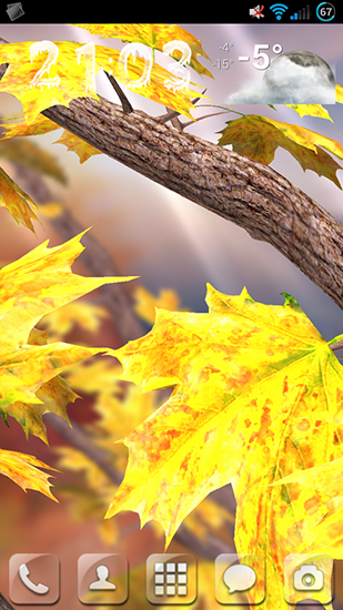 Kostenloses Android-Live Wallpaper Herbst Baum. Vollversion der Android-apk-App Autumn tree für Tablets und Telefone.