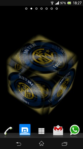 Ball 3D Inter Milan - скачать бесплатно живые обои для Андроид на рабочий стол.