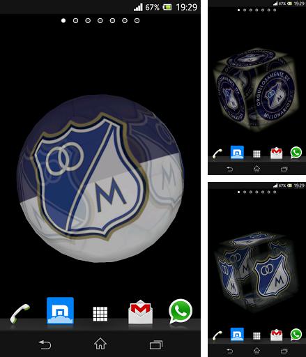Download live wallpaper Ball 3D: Millonarios for Android. Get full version of Android apk livewallpaper Ball 3D: Millonarios for tablet and phone.