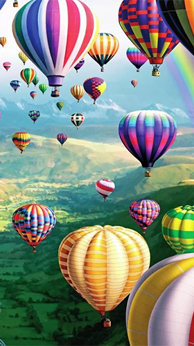 Fondos de pantalla animados a Balloons para Android. Descarga gratuita fondos de pantalla animados Aeróstatos.