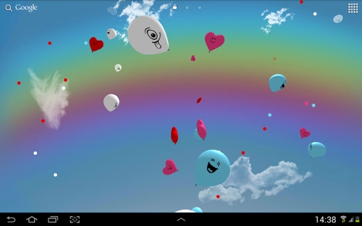 Papeis de parede animados Balões 3D para Android. Papeis de parede animados Balloons 3D para download gratuito.