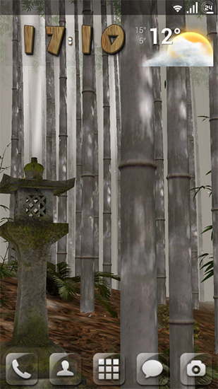 Bamboo grove 3D - бесплатно скачать живые обои на Андроид телефон или планшет.
