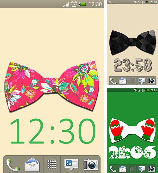 Kostenloses Android-Live Wallpaper Schöne Fliege. Vollversion der Android-apk-App Beautiful bow für Tablets und Telefone.