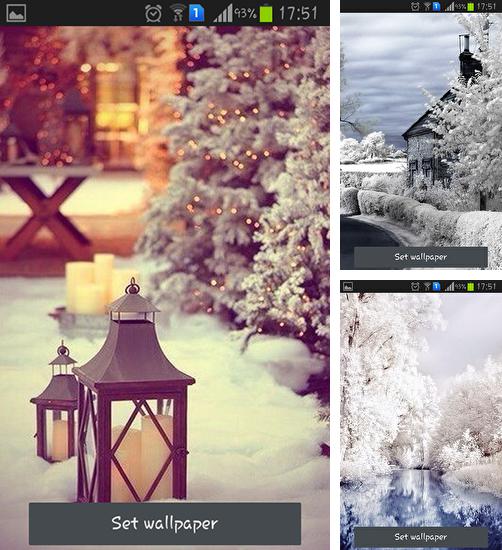 Zusätzlich zum Live Wallpaper Tiere 3D für Android Mobiltelefone und Tablets, können Sie auch Beautiful winter, Schöner Winter kostenlos herunterladen.