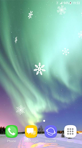 Screenshots do Inverno bonito para tablet e celular Android.