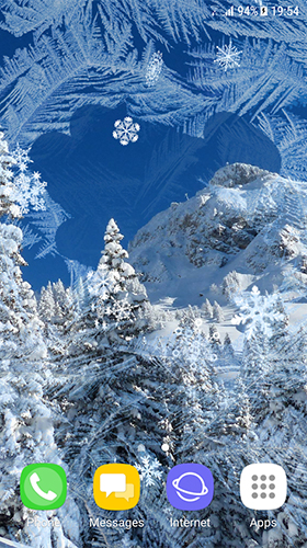 Як виглядають живі шпалери Beautiful winter by Amax LWPS.