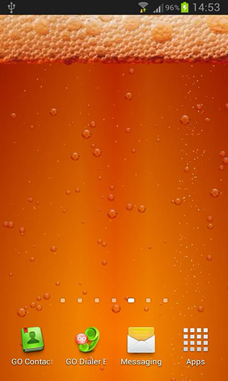 Screenshots do Cerveja & nível de bateria para tablet e celular Android.
