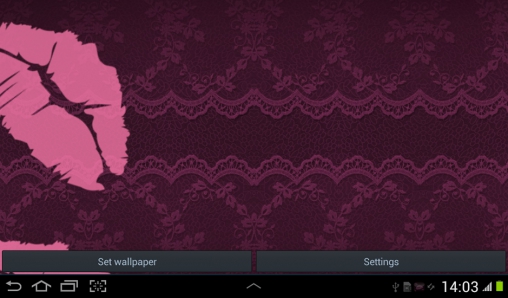 Papeis de parede animados Preto e rosa para Android. Papeis de parede animados Black and pink para download gratuito.
