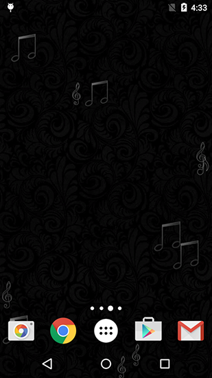 Screenshots do Padrões pretos para tablet e celular Android.