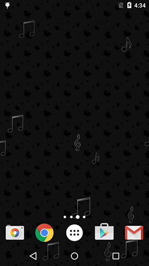 Screenshots of the Black patterns for Android tablet, phone.