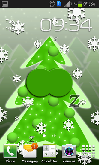 Blicky: Xmas für Android spielen. Live Wallpaper Blicky: Weihnachten kostenloser Download.