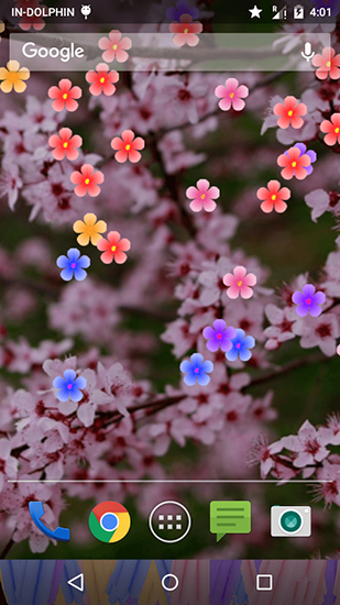Screenshots of the Blossom for Android tablet, phone.