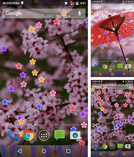 En plus du fond d'écran Feuilles d'érable pour téléphones et tablettes Android, vous pouvez aussi télécharger gratuitement Fleurissement , Blossom.