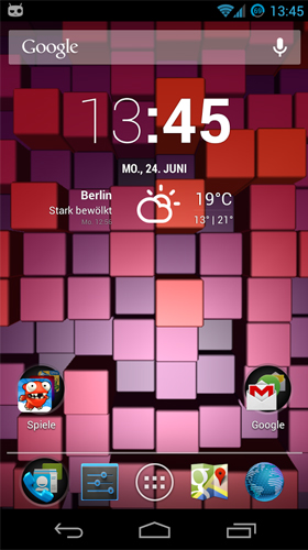 Screenshots do Blocos para tablet e celular Android.