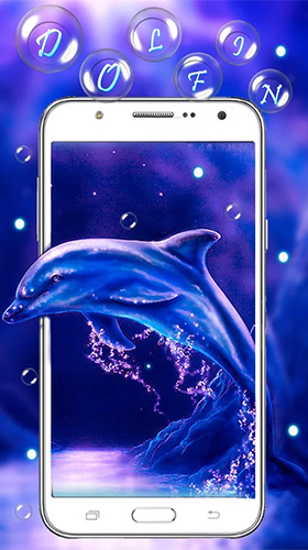 Blue dolphin by Live Wallpaper Workshop - бесплатно скачать живые обои на Андроид телефон или планшет.