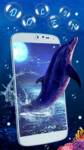 Android 用ライブ・ウォールペーパー・ワークショップ: ブルー・ドルフィンをプレイします。ゲームBlue dolphin by Live Wallpaper Workshopの無料ダウンロード。