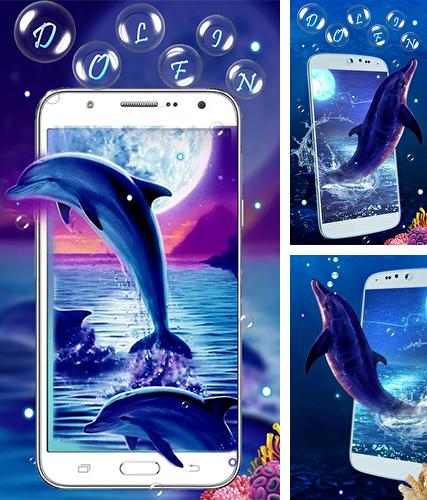 Kostenloses Android-Live Wallpaper Blauer Delphin. Vollversion der Android-apk-App Blue dolphin by Live Wallpaper Workshop für Tablets und Telefone.