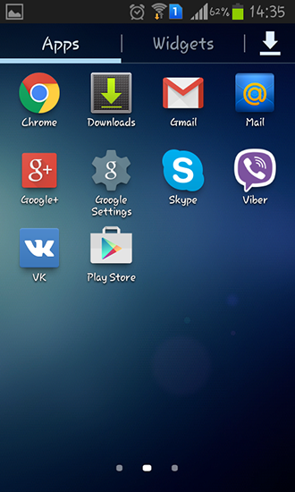 Android タブレット、携帯電話用ブルー・エンチャントレスのスクリーンショット。