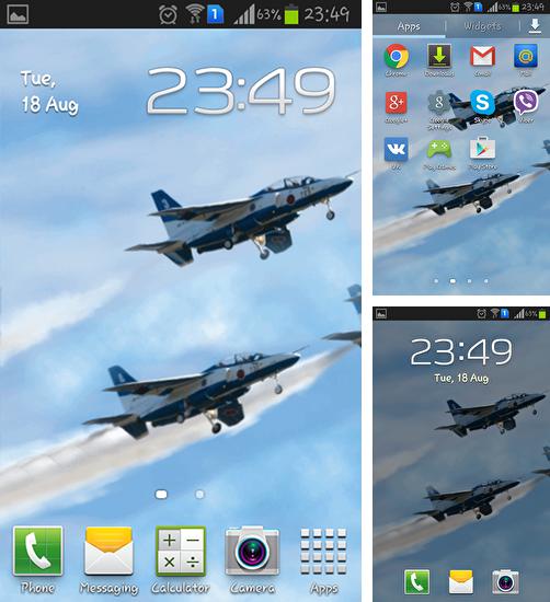 Kostenloses Android-Live Wallpaper Blauer Impuls. Vollversion der Android-apk-App Blue impulse für Tablets und Telefone.