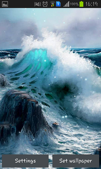 Blue ocean für Android spielen. Live Wallpaper Blauer Ozean kostenloser Download.