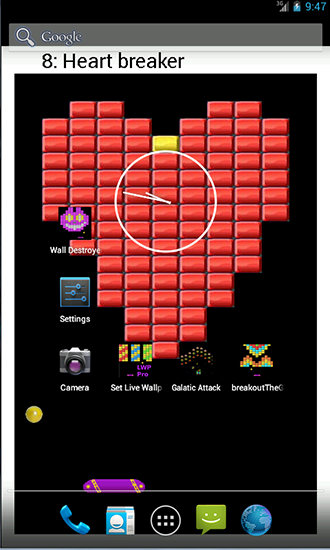 Bricks Pro für Android spielen. Live Wallpaper Blöcke Pro kostenloser Download.