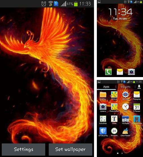 Zusätzlich zum Live Wallpaper Fließender Fluss für Android Mobiltelefone und Tablets, können Sie auch Bright bird, Heller Vogel kostenlos herunterladen.