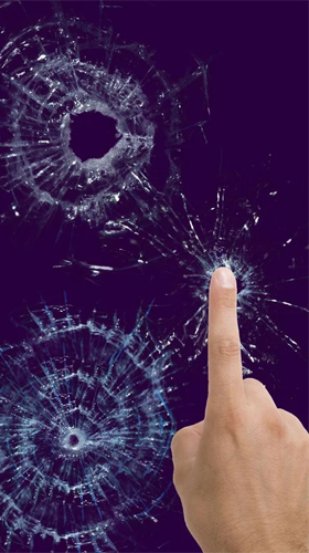 Broken glass by Cosmic Mobile - бесплатно скачать живые обои на Андроид телефон или планшет.