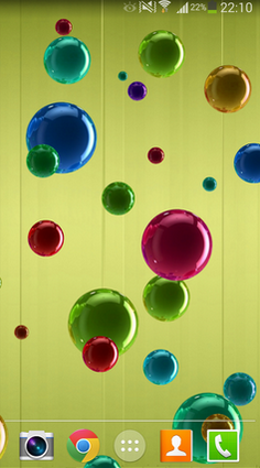 Papeis de parede animados Bolhas para Android. Papeis de parede animados Bubble para download gratuito.