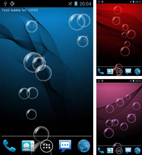 Además de fondo de pantalla animados Malla para teléfonos y tabletas Android, también puedes descargarte gratis Bubble by Xllusion.