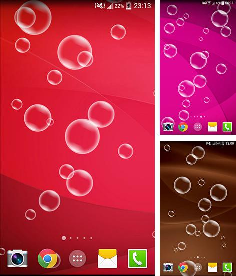 Descarga gratuita fondos de pantalla animados Burbujas que estallan  para Android. Consigue la versión completa de la aplicación apk de Bubble pop para tabletas y teléfonos Android.