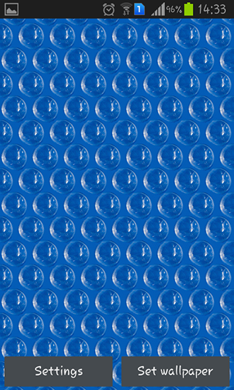 Bubble wrap für Android spielen. Live Wallpaper Bubble Wrap kostenloser Download.