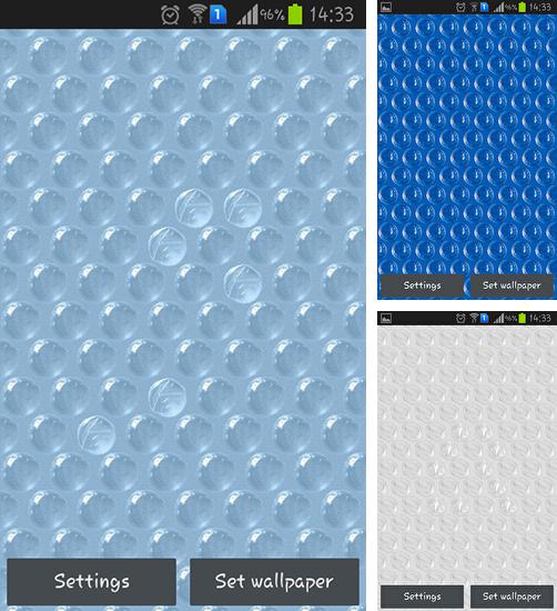 In addition to live wallpaper Lucky stars for Android phones and tablets, you can also download Bubble wrap for free.