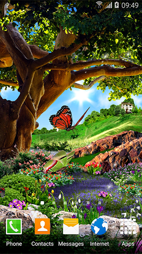 Fondos de pantalla animados a Butterflies 3D by BlackBird Wallpapers para Android. Descarga gratuita fondos de pantalla animados Mariposas 3D.