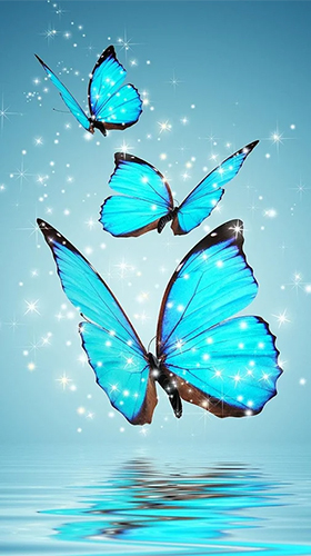 Скриншот Butterflies by Happy live wallpapers. Скачать живые обои на Андроид планшеты и телефоны.