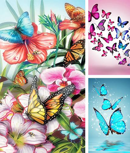 Butterflies by Happy live wallpapers - бесплатно скачать живые обои на Андроид телефон или планшет.